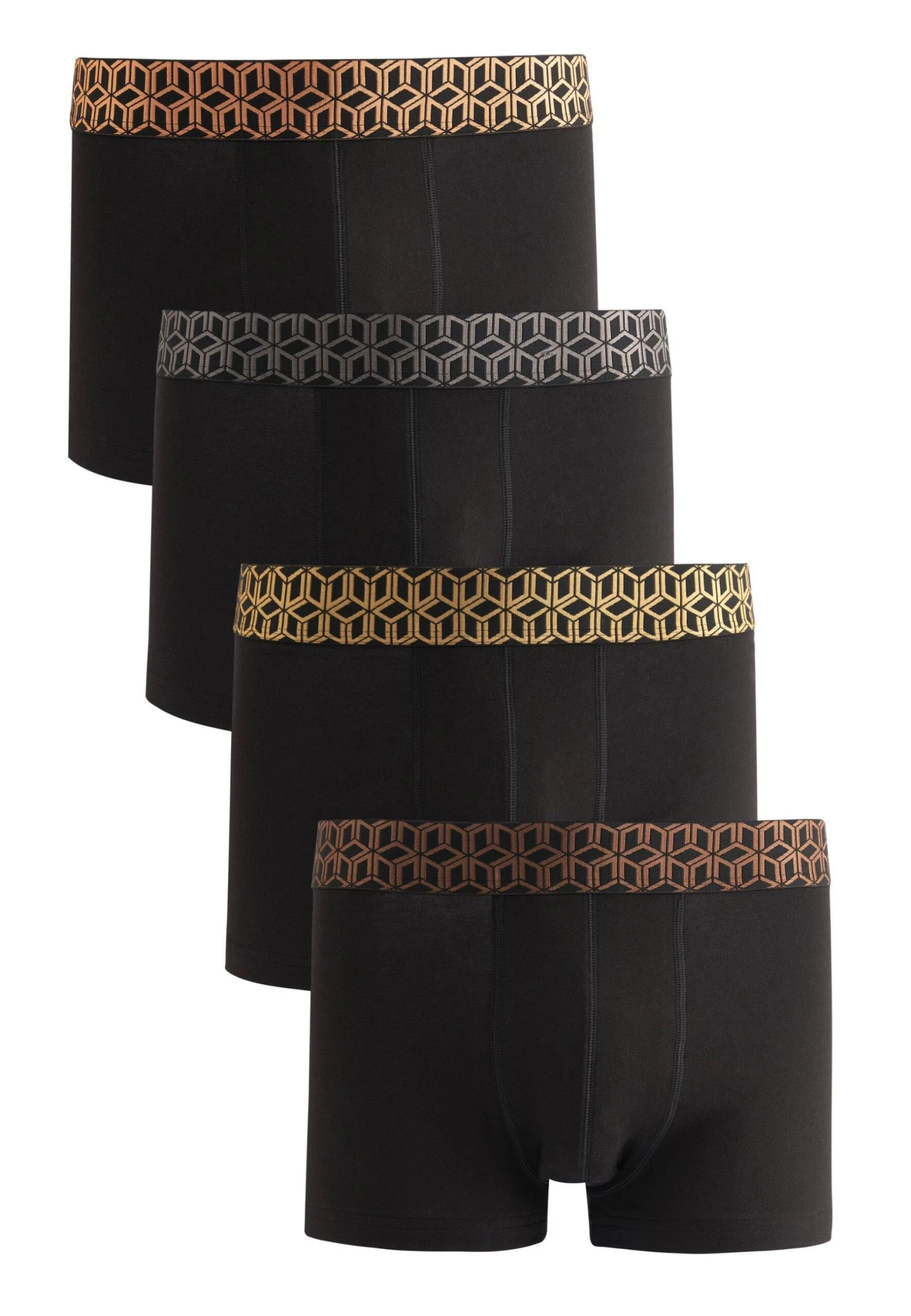 Next Hipster 4Er Pack - Onderbroeken - Black Metallic Pattern Waistband 3 Next Hipster 4Er Pack - Onderbroeken - Black Metallic Pattern Waistband