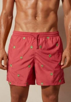 Intimissimi Kiwi - Zwemshorts - Rot/Kiwi Fruit Embroidery Dark Pink