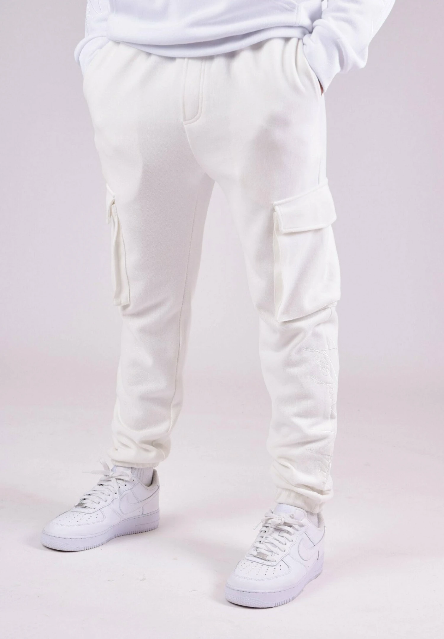 Basic - Cargobroek - Blanc 10 Basic - Cargobroek - Blanc - Afbeelding 8