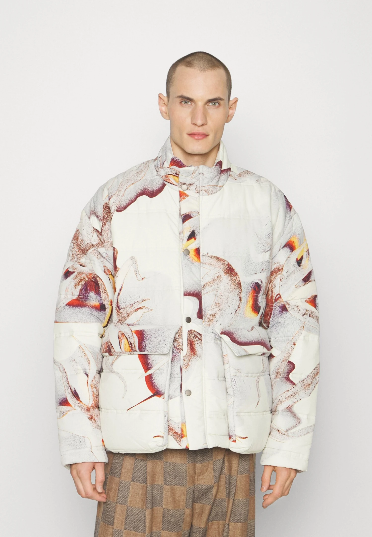 Henrik Vibskov Tabasco Jacket Unisex - Winterjas - Snow/Tomato/Mouse 3 Henrik Vibskov Tabasco Jacket Unisex - Winterjas - Snow/Tomato/Mouse