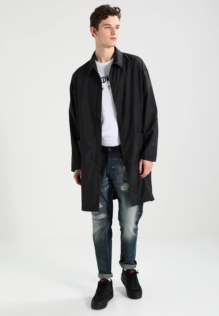 URBAN CLASSICS Coach Coat - Trenchcoat - Black 4 URBAN CLASSICS Coach Coat - Trenchcoat - Black - Afbeelding 2