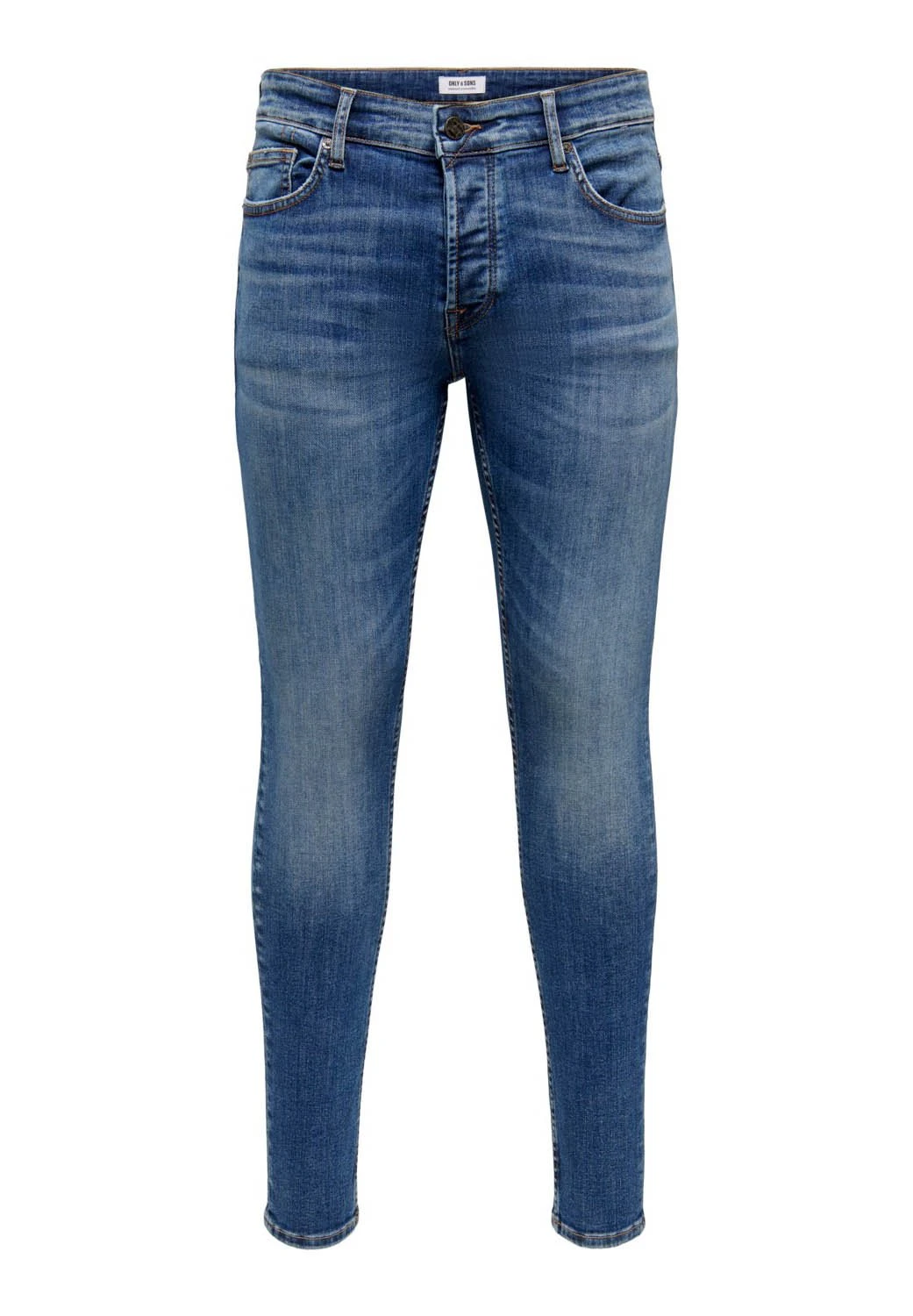 Only & Sons Onswarp - Jeans Skinny Fit - Blue Denim 4 Only & Sons Onswarp - Jeans Skinny Fit - Blue Denim - Afbeelding 2