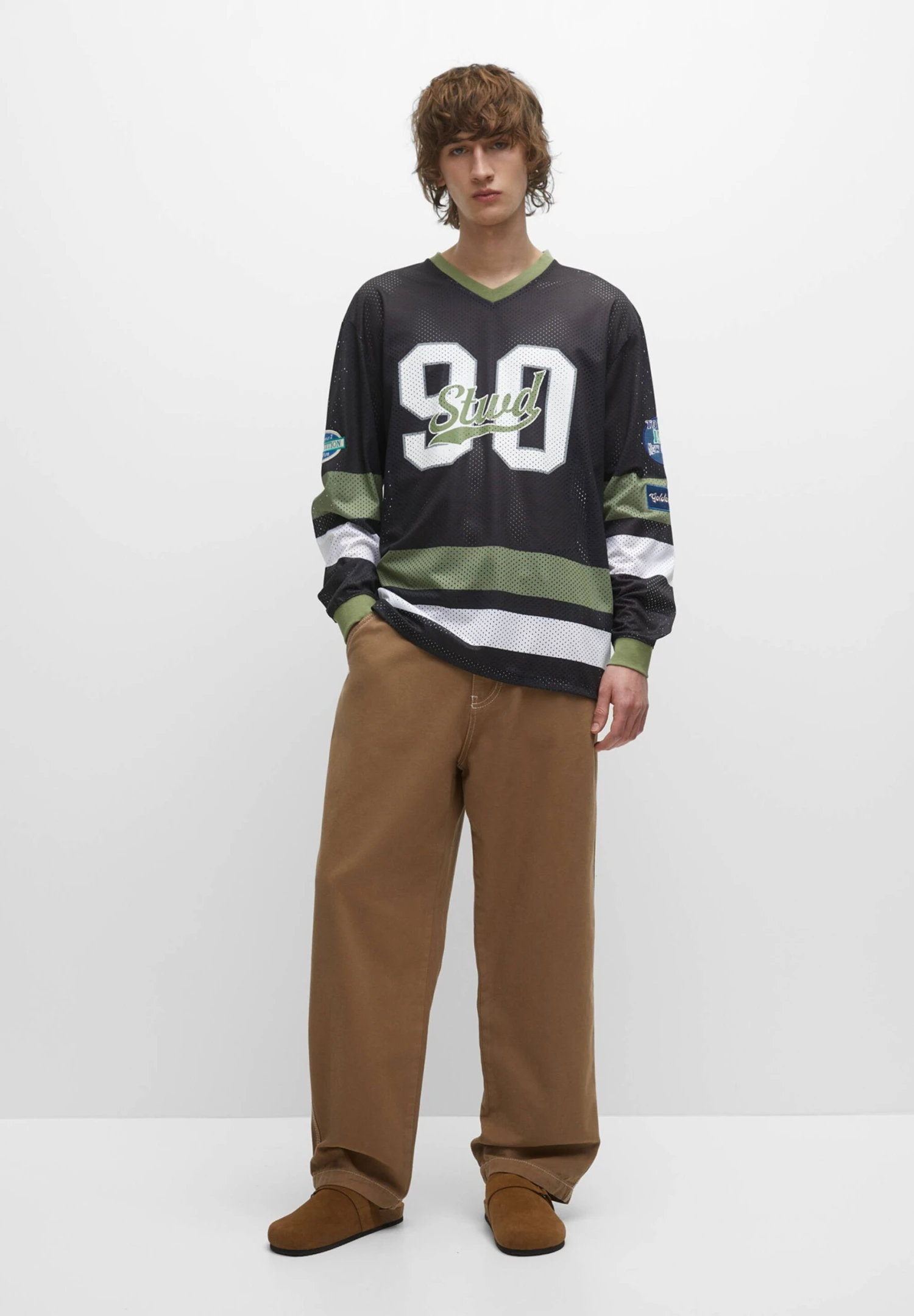 PULL & BEAR With Contrast Seams - Broek - Beige 4 PULL & BEAR With Contrast Seams - Broek - Beige - Afbeelding 2