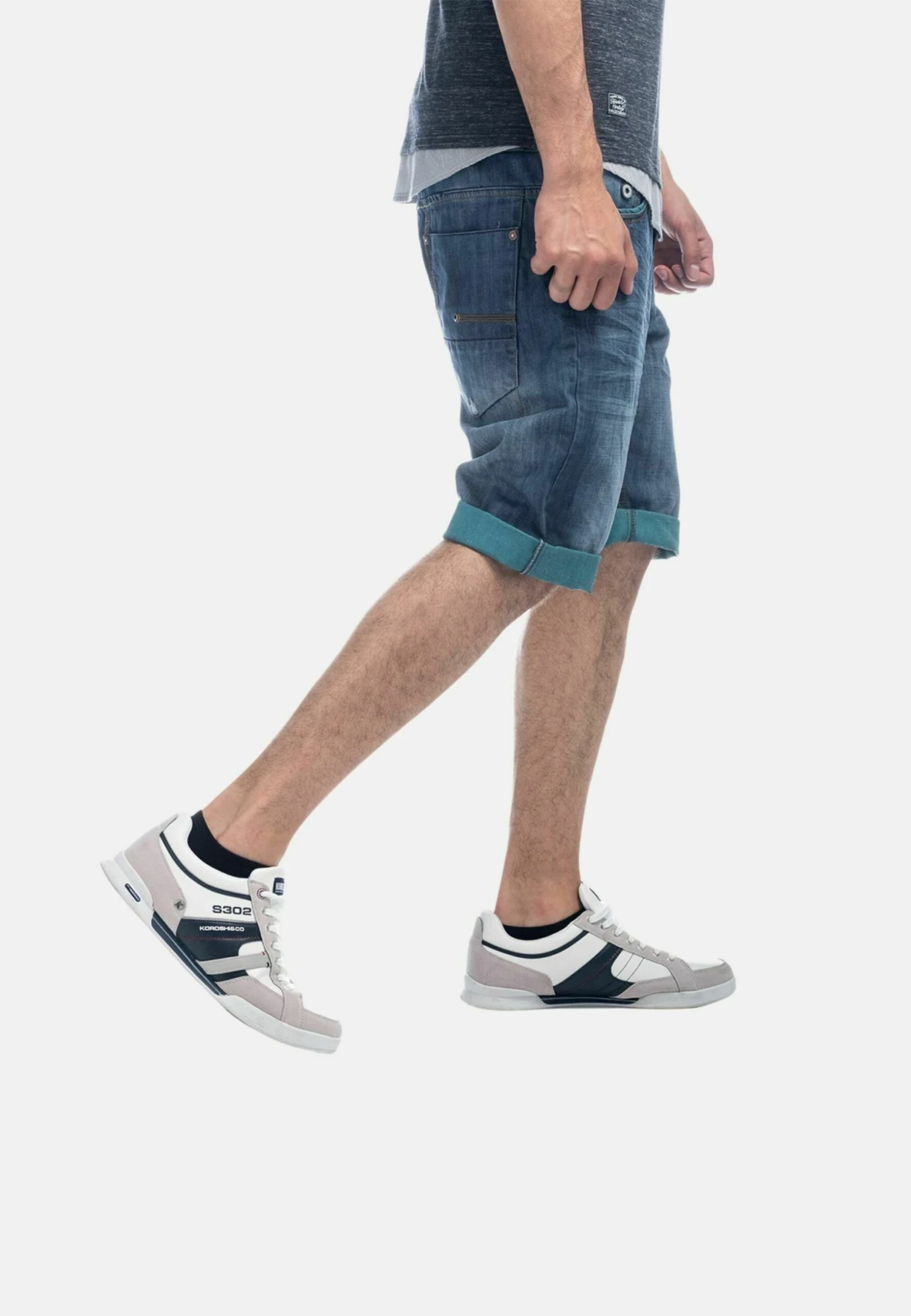 Koroshi Jeansshort - Denim Verde 6 Koroshi Jeansshort - Denim Verde - Afbeelding 4