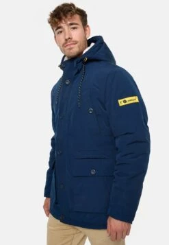 Indicode Jeans West - Parka - Navy -Jack and Jones Verkoopwinkel c0b02a7c9e1147ea99a9e345548eab51