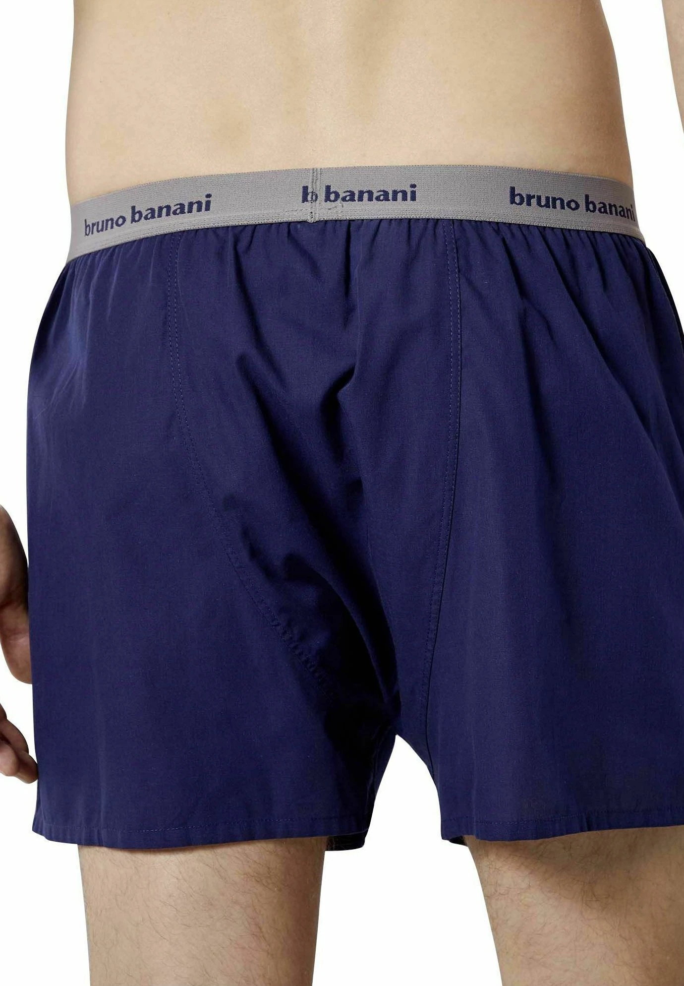 Bruno Banani 2Er Pack Uni/Gemustert - Boxershort - Marine 6 Bruno Banani 2Er Pack Uni/Gemustert - Boxershort - Marine - Afbeelding 4