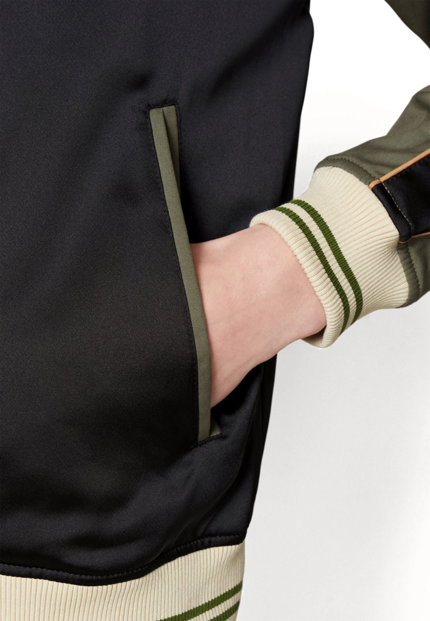 Iceberg Giubbotto Tessuto - Bomberjacks - Black/Khaki 9 Iceberg Giubbotto Tessuto - Bomberjacks - Black/Khaki - Afbeelding 7