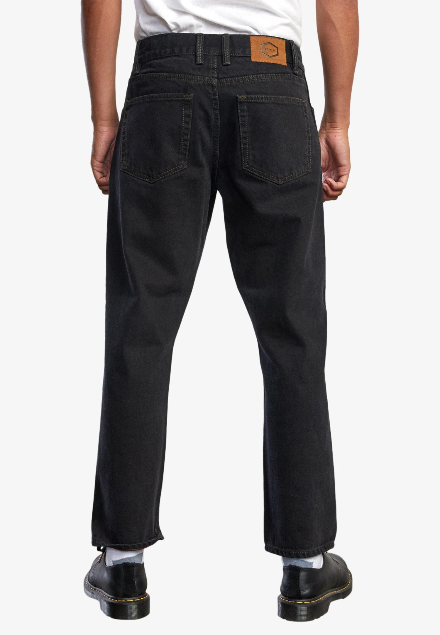 RVCA New Dawn - Straight Leg Jeans - Black Rinse 4 RVCA New Dawn - Straight Leg Jeans - Black Rinse - Afbeelding 2