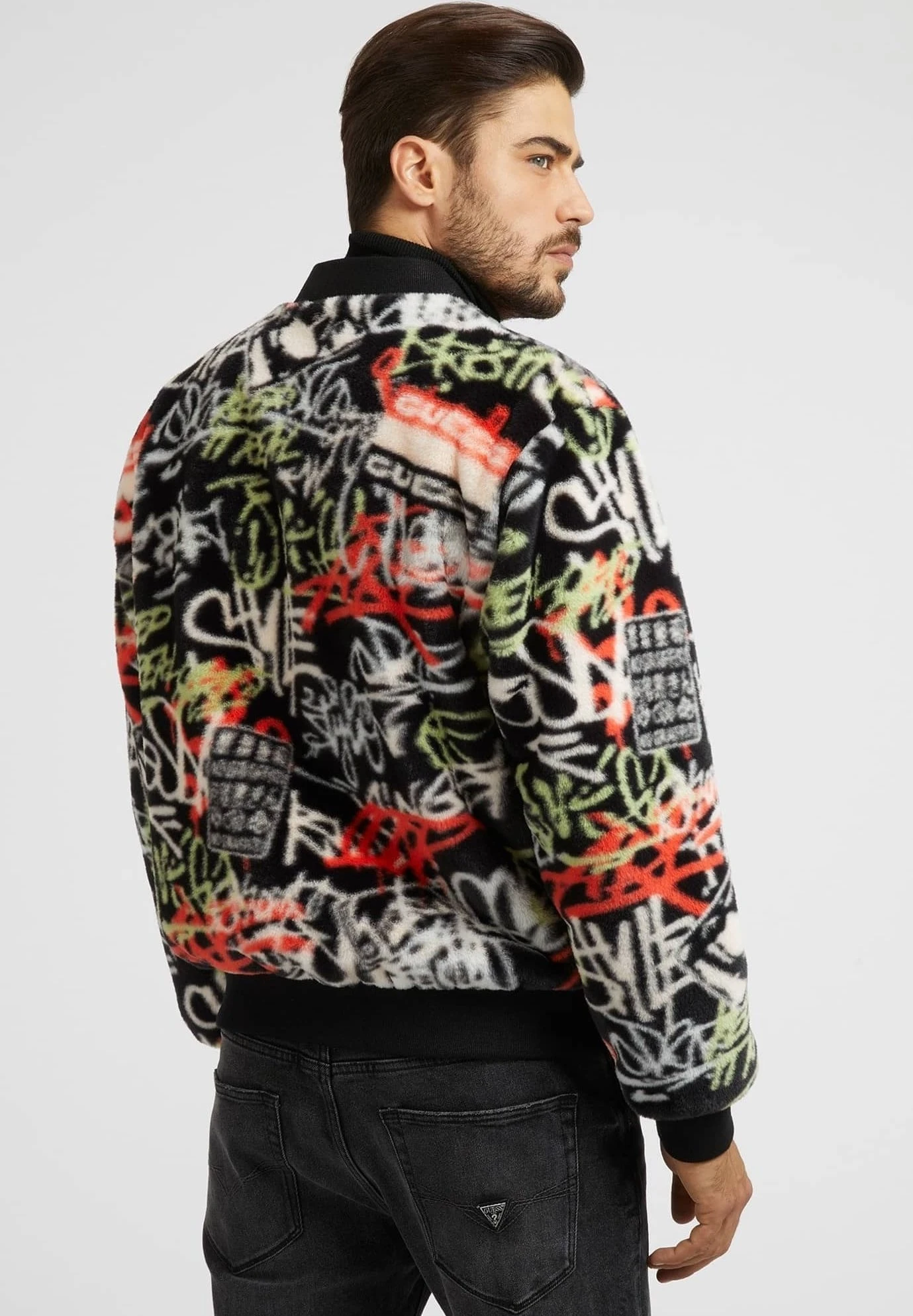 Guess Graffiti - Winterjas - Gemustert Multicolor 5 Guess Graffiti - Winterjas - Gemustert Multicolor - Afbeelding 3