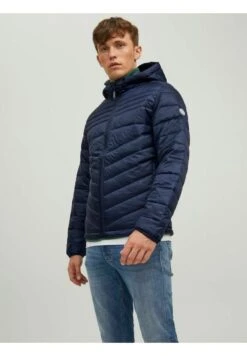 Jack & Jones Wattierte Leichte Kapuzen - Winterjas - Navy Blazer