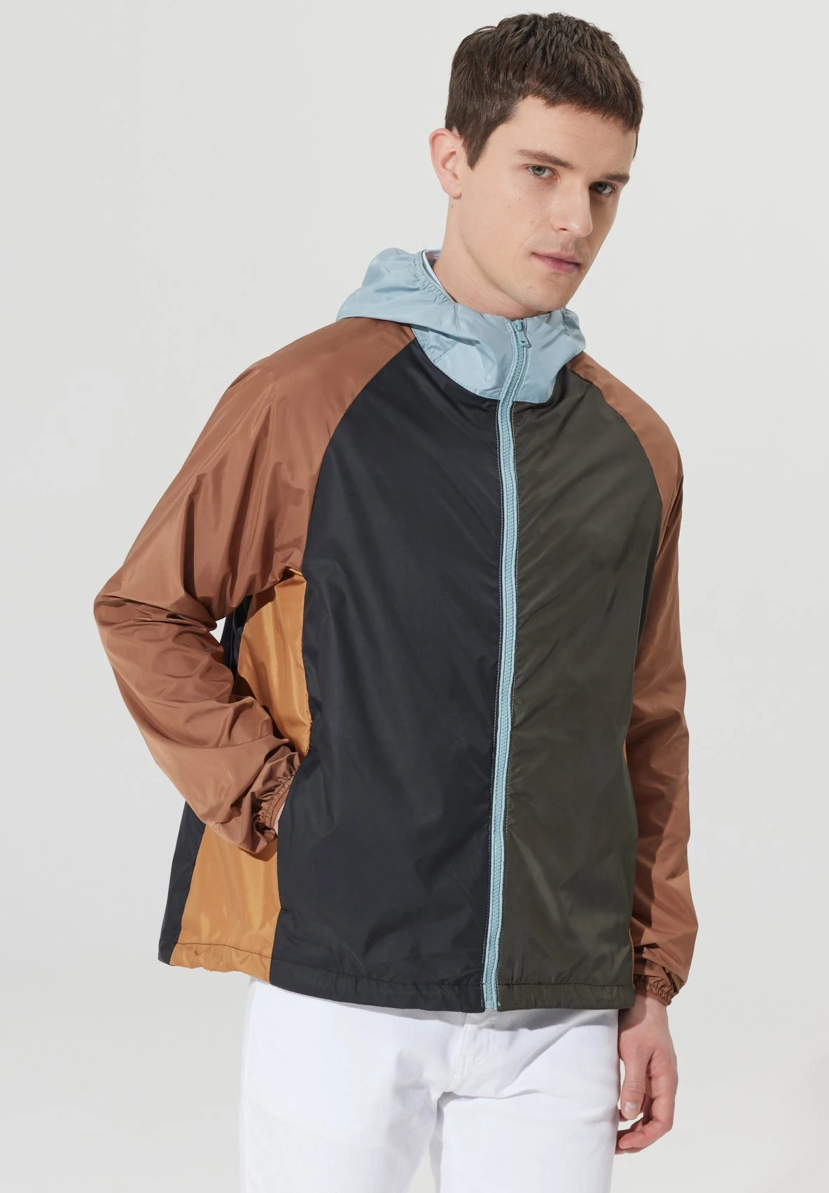 Standard Fit Figured - Jas - Khaki/Blue 8 Standard Fit Figured - Jas - Khaki/Blue - Afbeelding 6