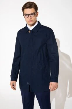 Bolivar - Halflange Jas - Navy