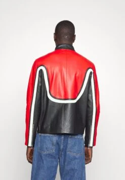 J.Lindeberg Boris Colorblock Biker - Leren Jas - Chili Pepper -Jack and Jones Verkoopwinkel c581493ae4fe437ab79db56397ee3b9c