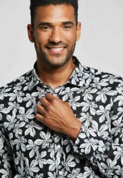 Bugatti Print Modern Fit - Overhemd - Schwarz -Jack and Jones Verkoopwinkel c68821e2e25248b180bf20004c740082