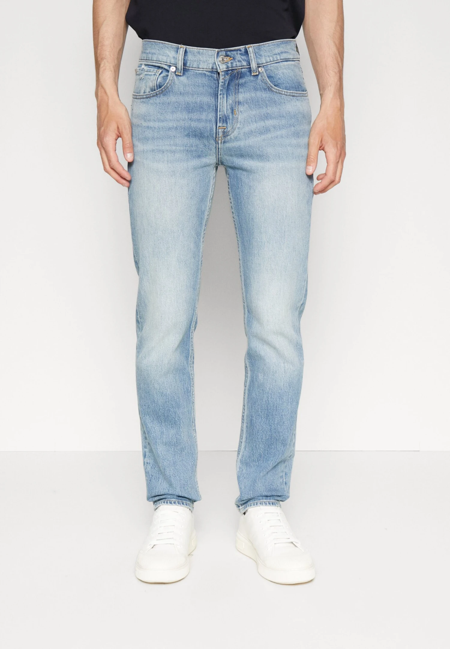 7 For All Mankind Slimmy Wander - Slim Fit Jeans - Light Blue 3 7 For All Mankind Slimmy Wander - Slim Fit Jeans - Light Blue