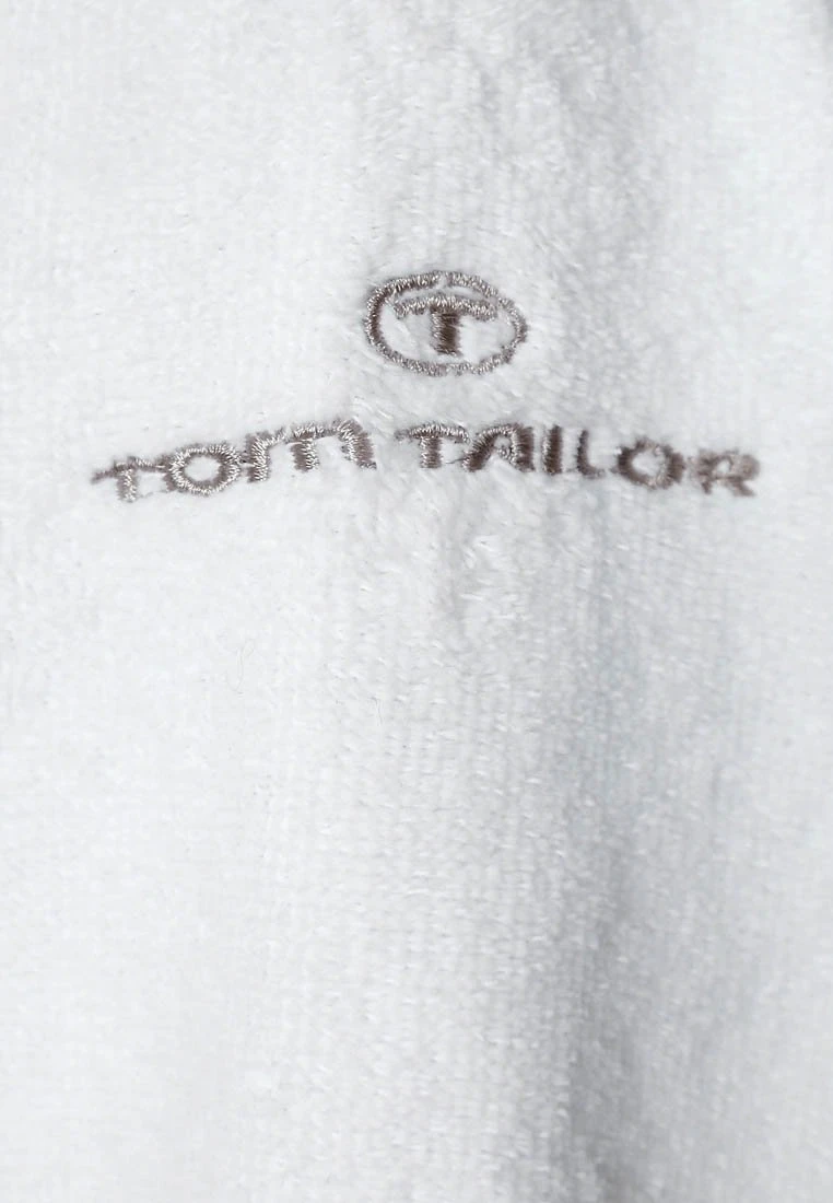 Tom Tailor Basic Velours - Badjas - Weiß 6 Tom Tailor Basic Velours - Badjas - Weiß - Afbeelding 4