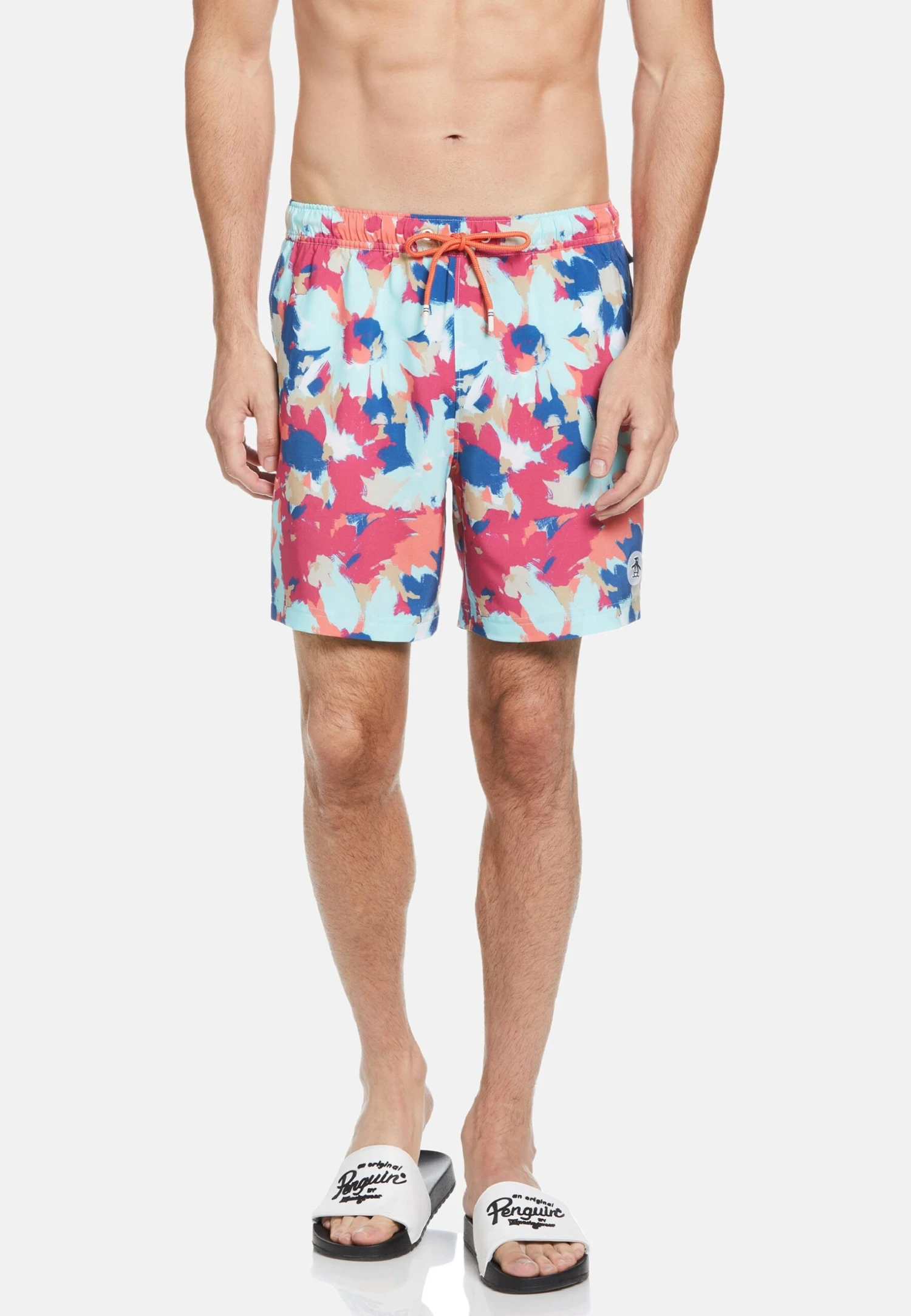 Original Penguin Zwemshorts - Hot Coral 3 Original Penguin Zwemshorts - Hot Coral