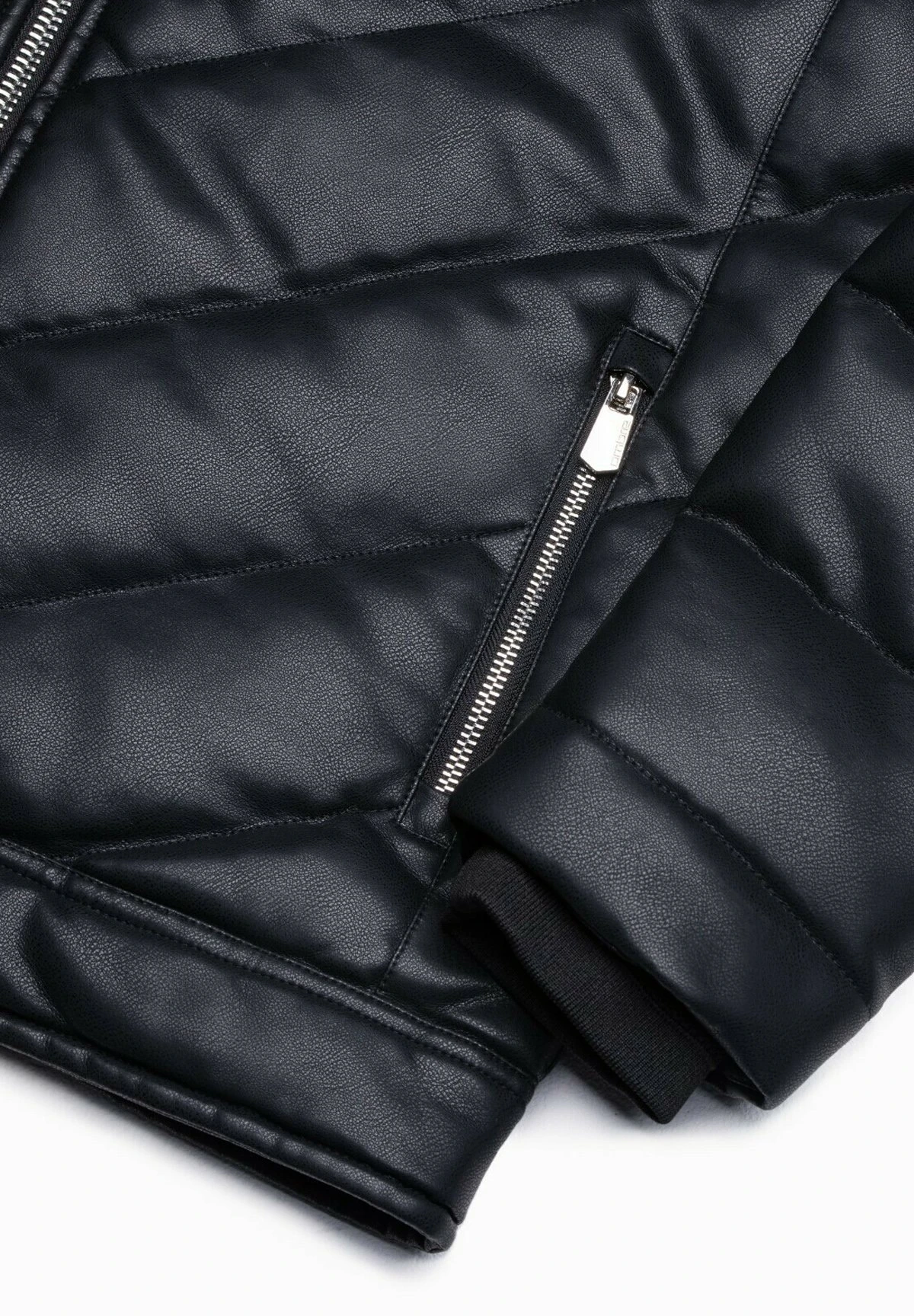 Quilted Classic - Imitatieleren Jas - Black 9 Quilted Classic - Imitatieleren Jas - Black - Afbeelding 7