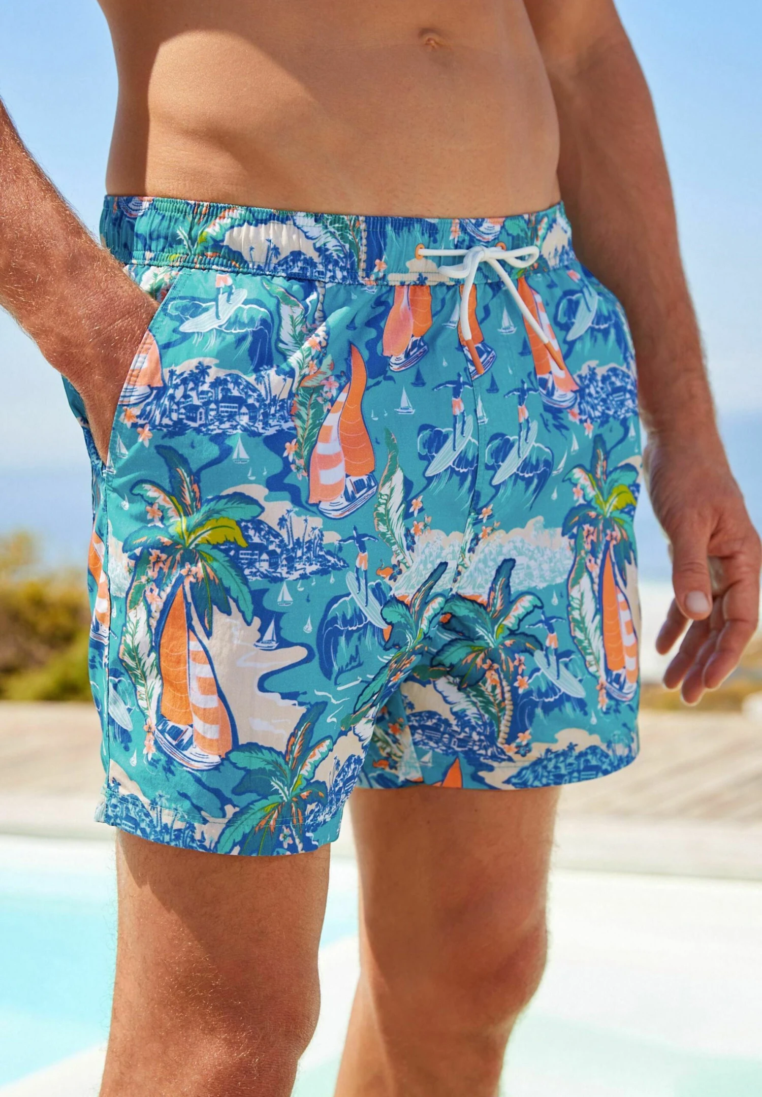 Next Printed Standard - Zwemshorts - Blue Hawaiian 3 Next Printed Standard - Zwemshorts - Blue Hawaiian
