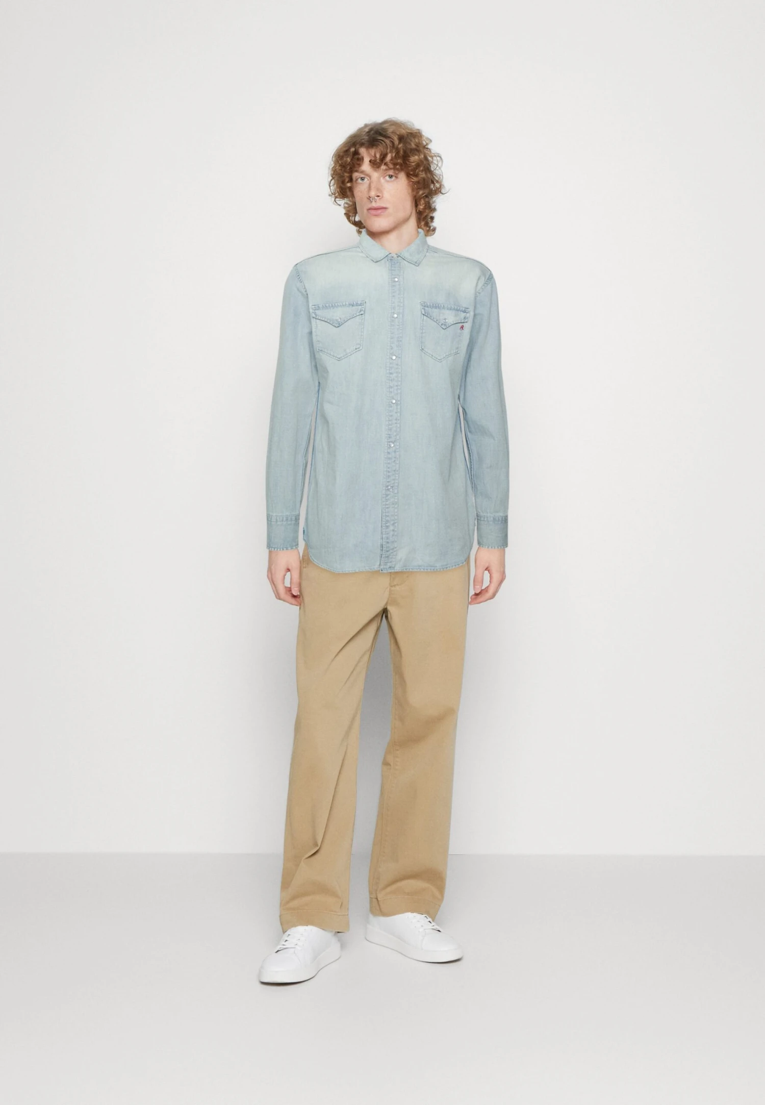 Replay Aged - Overhemd - Light Blue 4 Replay Aged - Overhemd - Light Blue - Afbeelding 2