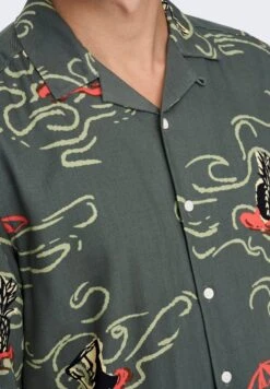 Only & Sons Life Reg Visc Pause Aop Ss - Overhemd - Sage Green -Jack and Jones Verkoopwinkel cd90b63f272a439ea442c2ece199d4a6