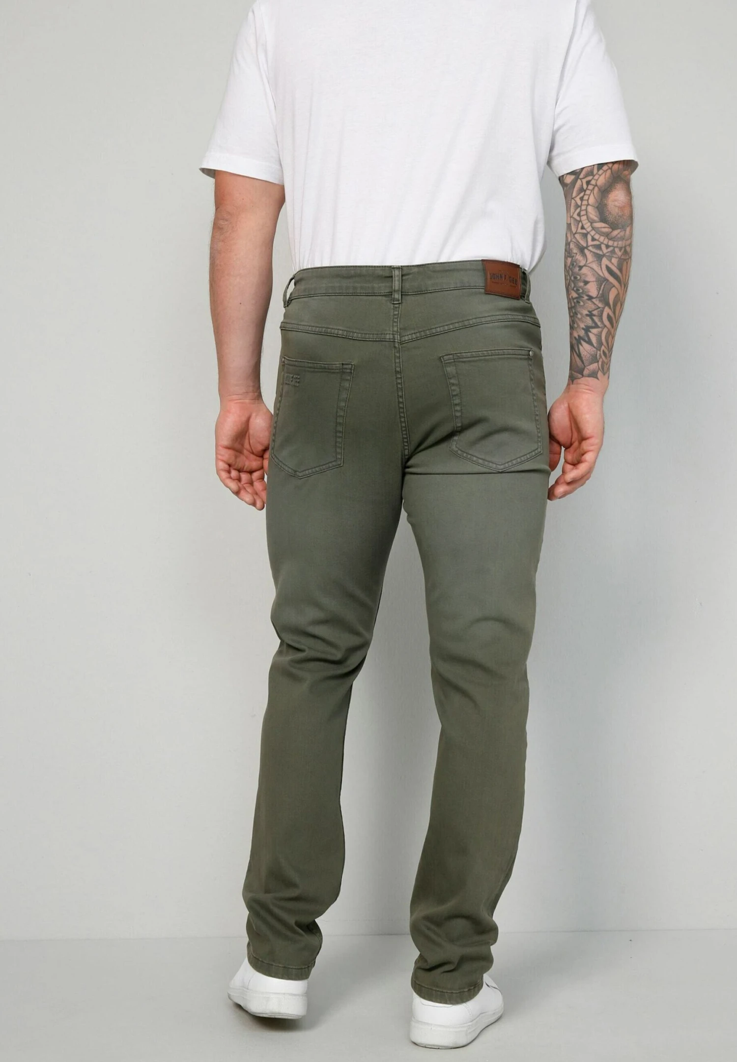 Straight Leg Jeans - Grün 5 Straight Leg Jeans - Grün - Afbeelding 3