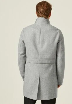 Next Funnel Neck - Halflange Jas - Light Grey -Jack and Jones Verkoopwinkel d05b1c5165ce4a45bfd0d625d218ffaa