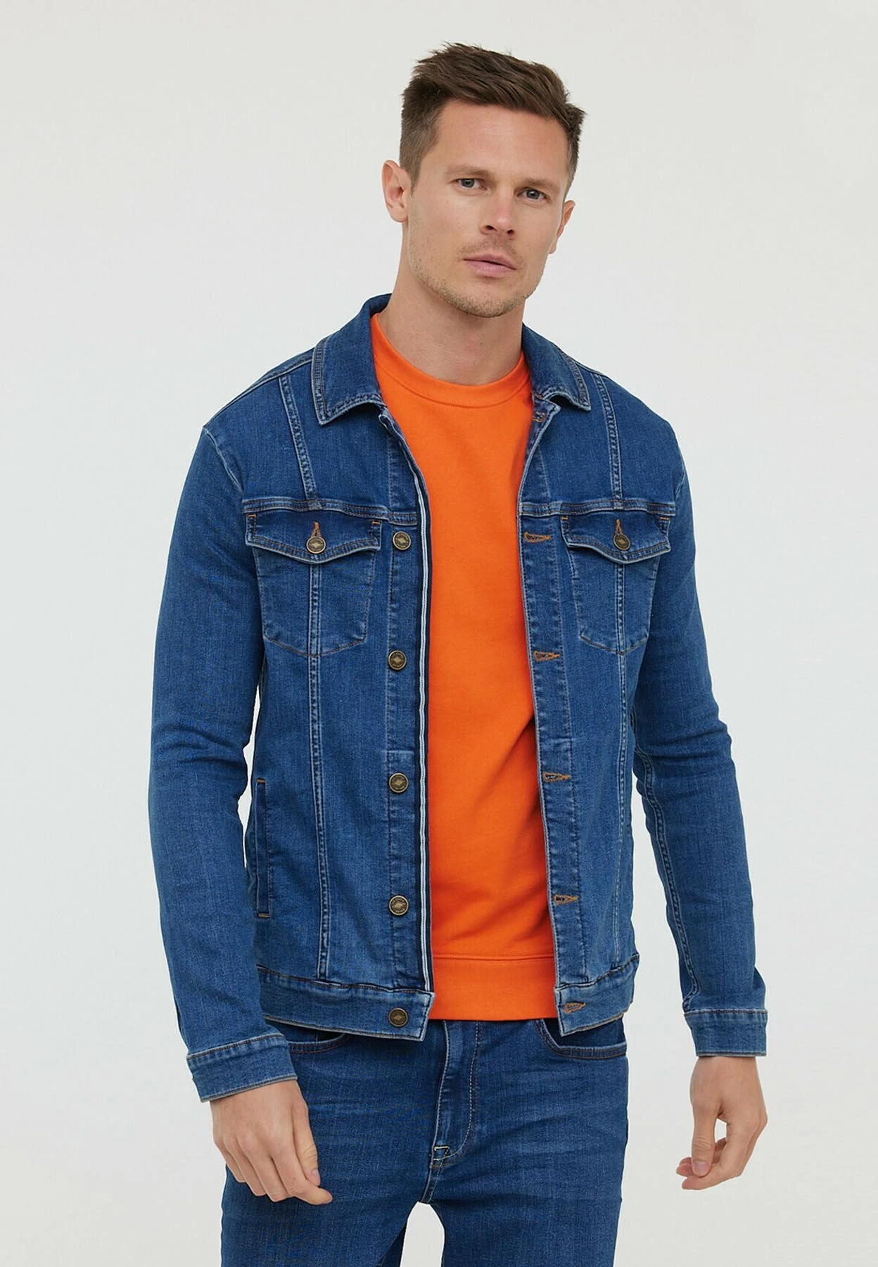 Lee Cooper Vestes Flime Medium Brushed - Spijkerjas - Medium Brushed 3 Lee Cooper Vestes Flime Medium Brushed - Spijkerjas - Medium Brushed