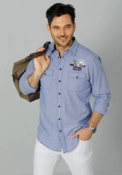 Overhemd - Hellblau -Jack and Jones Verkoopwinkel d17ca3cdc0c9495b981f43156b43017f