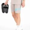 Miami - Trainingsbroek - Taupe Neon Aqua