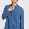 Edc By Esprit Regular Fit - Overhemd - Blue Medium Washed