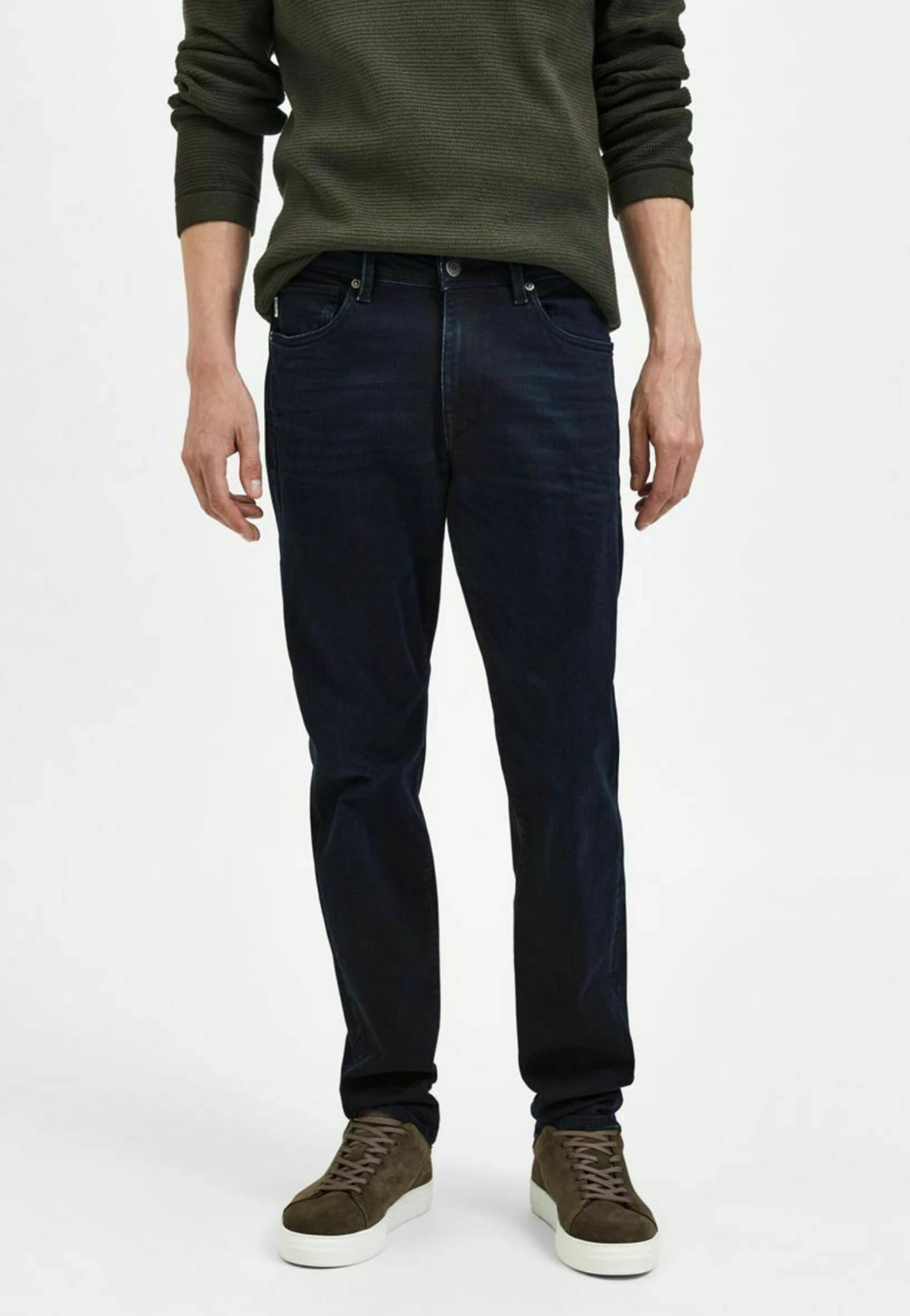 Selected Homme Dunkle - Straight Leg Jeans - Blue Black Denim 3 Selected Homme Dunkle - Straight Leg Jeans - Blue Black Denim