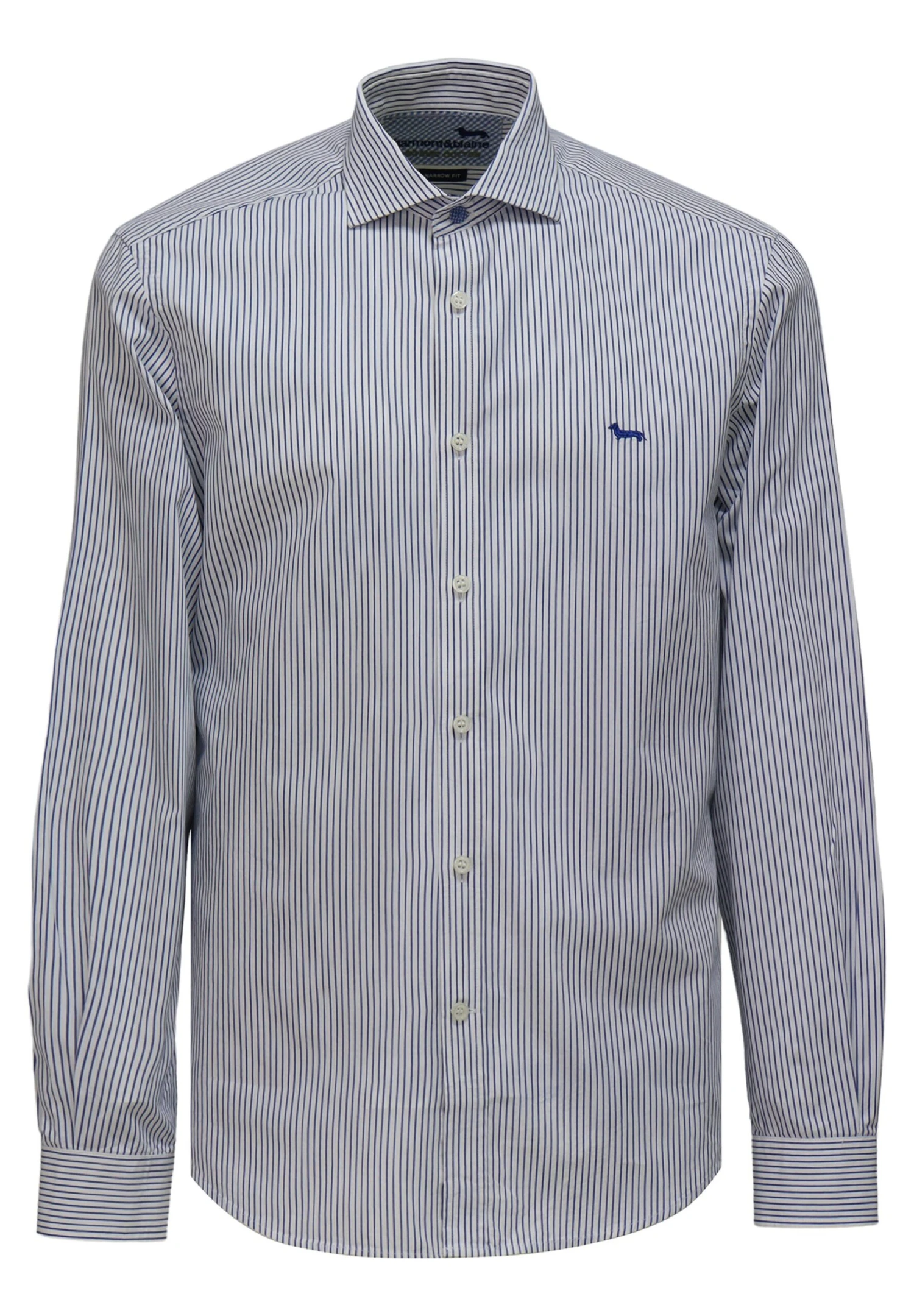 HARMONT&BLAINE A Righe - Overhemd - Blu Scuro 3 HARMONT&BLAINE A Righe - Overhemd - Blu Scuro