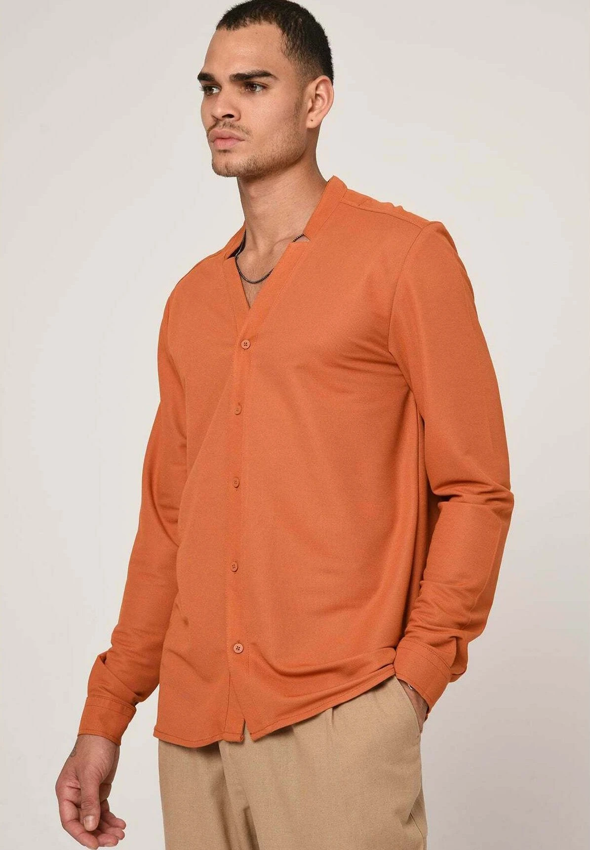 Long Sleeve- Overhemd - Orange 3 Long Sleeve- Overhemd - Orange