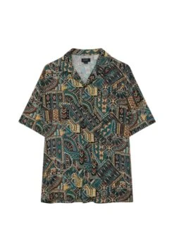PULL & BEAR Print Short Sleeve- Overhemd - Dark Green -Jack and Jones Verkoopwinkel d2f5178a6ed746b79c069861fd561791