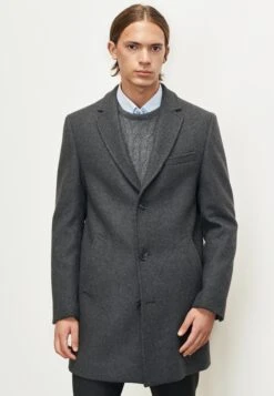 Standard Fit Plain - Mantel - Grey