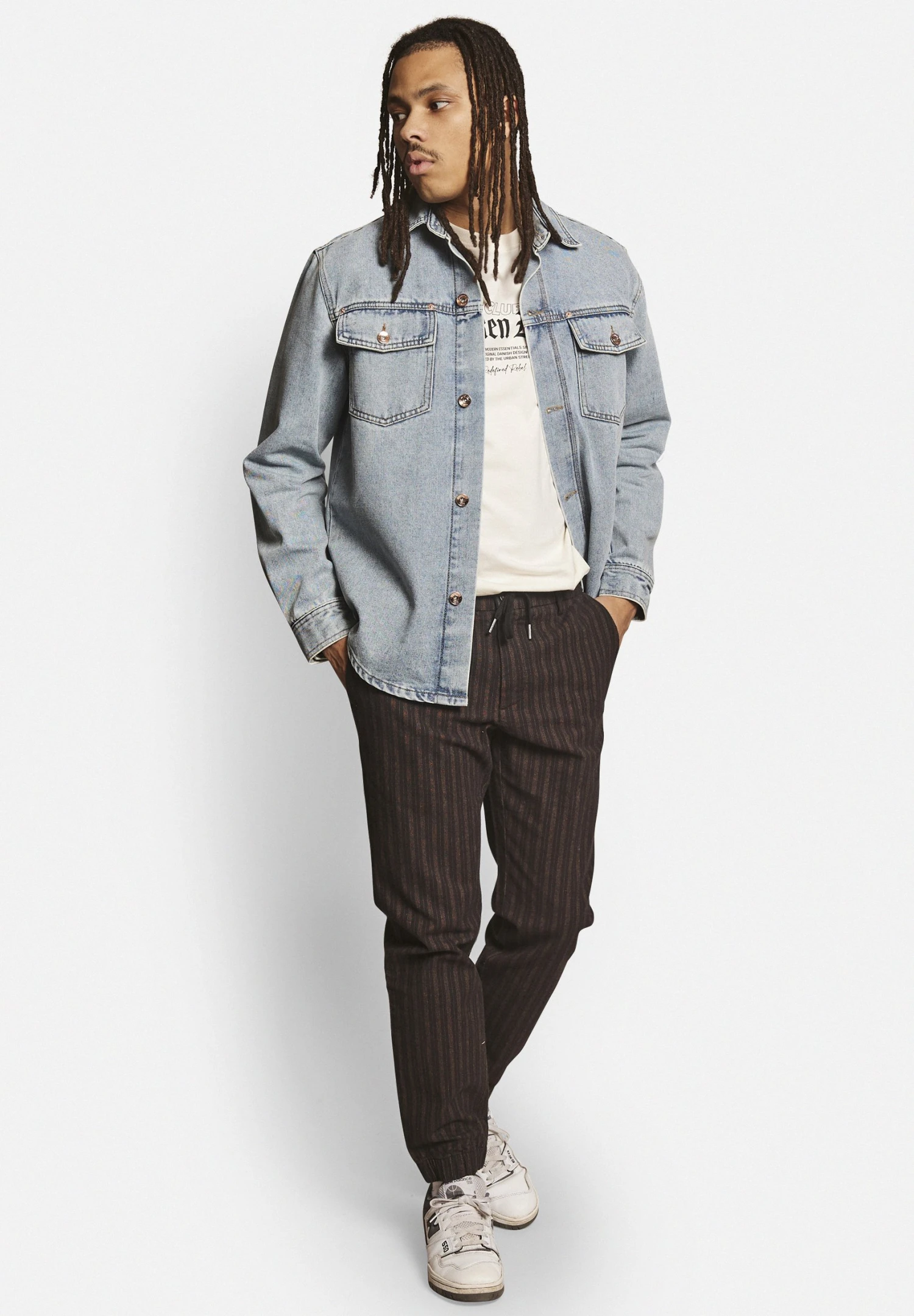 Redefined Rebel Rrromeo- Broek - Black Dobby 4 Redefined Rebel Rrromeo- Broek - Black Dobby - Afbeelding 2