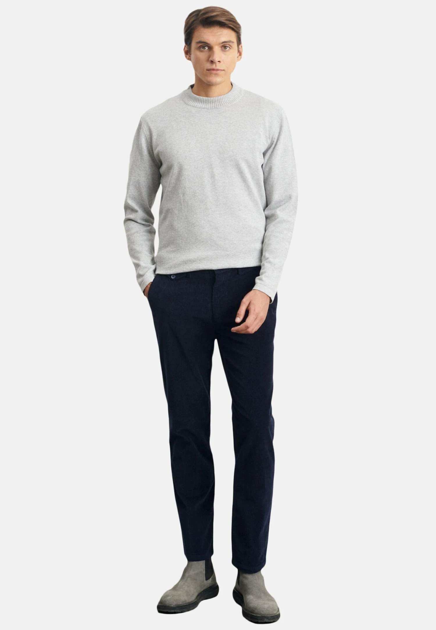 Comfort Fit Side Pocket- Broek - Navy Blue 4 Comfort Fit Side Pocket- Broek - Navy Blue - Afbeelding 2