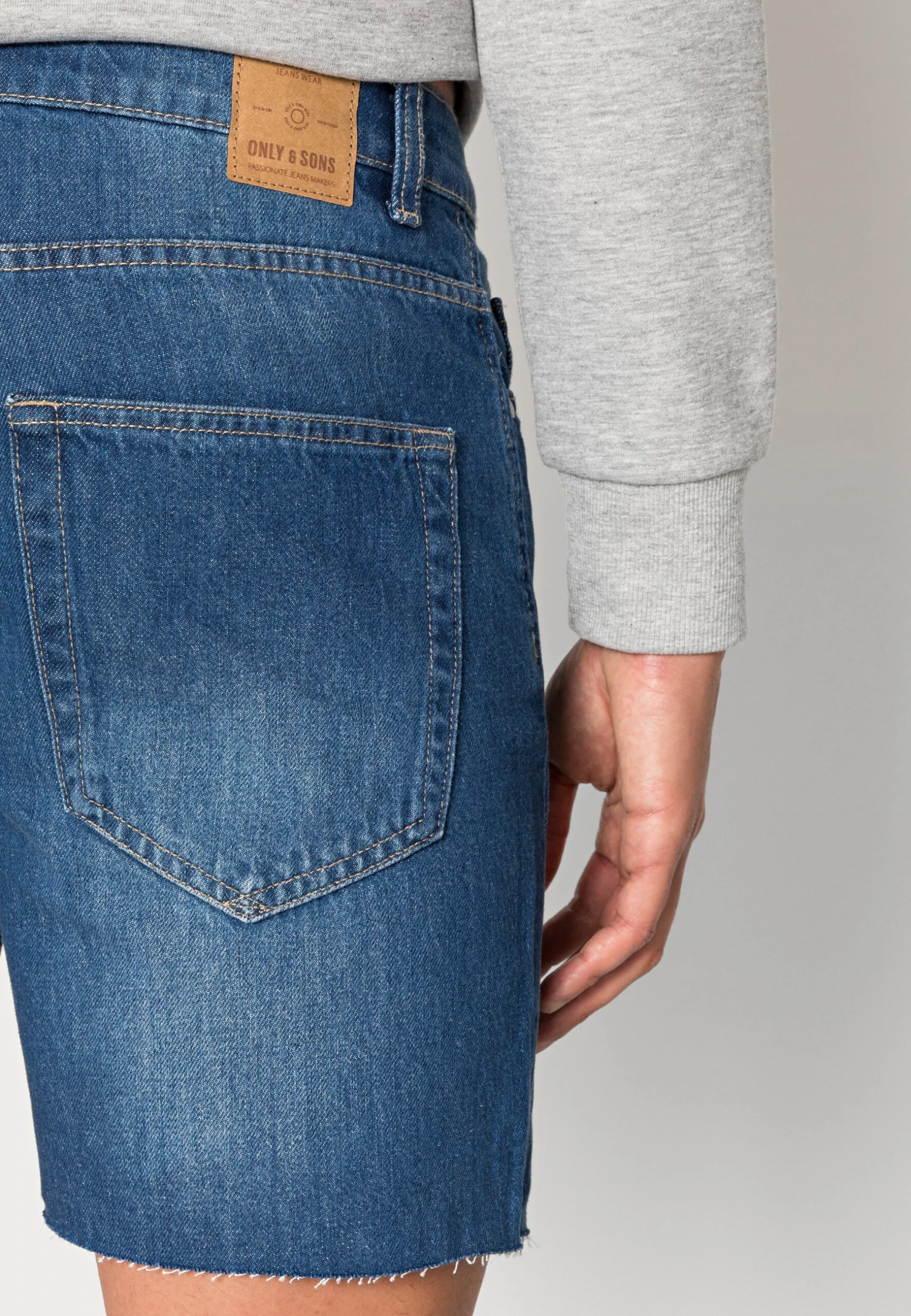 Only & Sons Onsavi - Jeansshort - Blue Denim 7 Only & Sons Onsavi - Jeansshort - Blue Denim - Afbeelding 5