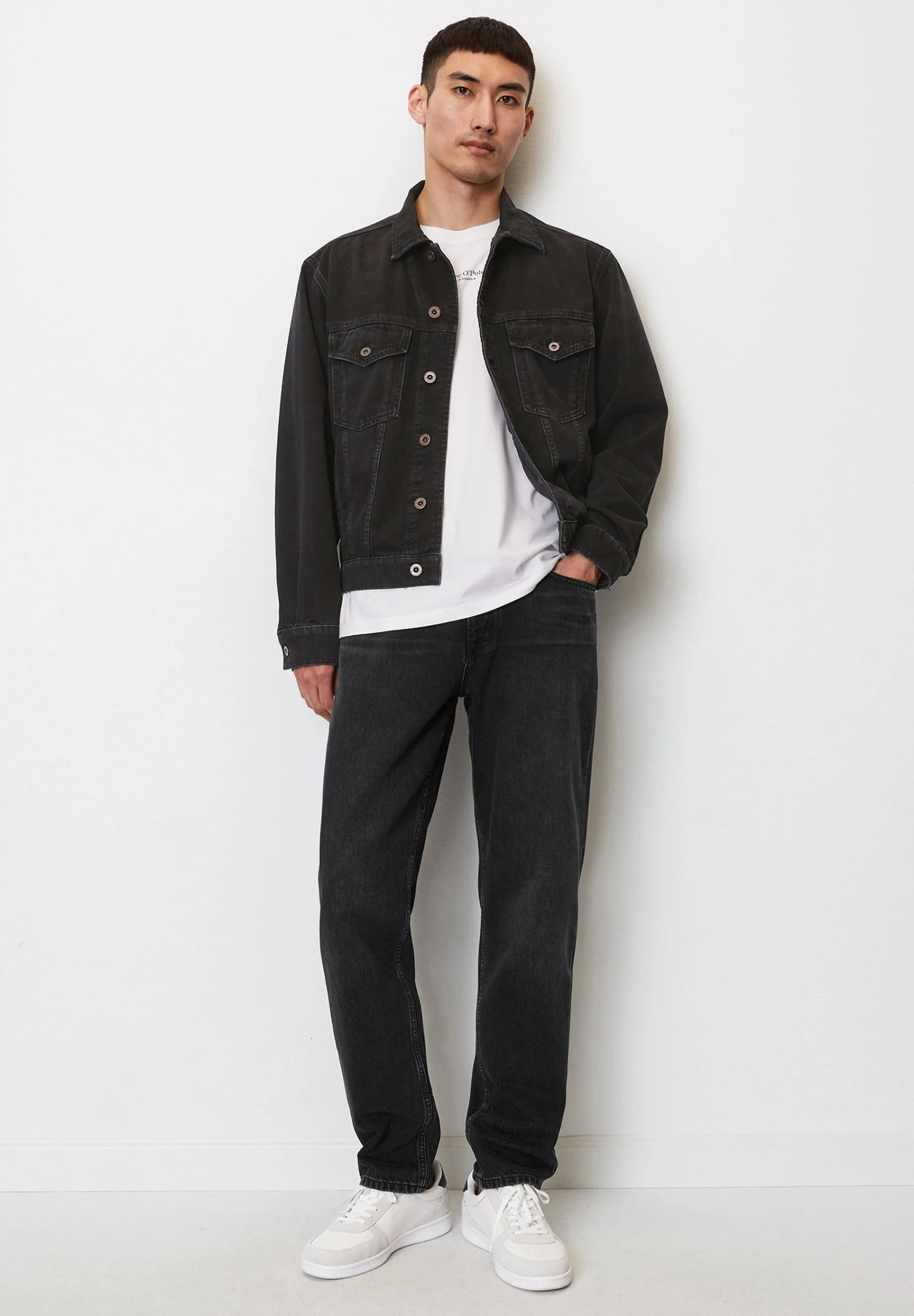 Marc O'Polo Modell Osby Aus Leichtem Authentic Rigid - Straight Leg Jeans - Black Od Black Wash 3 Marc O'Polo Modell Osby Aus Leichtem Authentic Rigid - Straight Leg Jeans - Black Od Black Wash