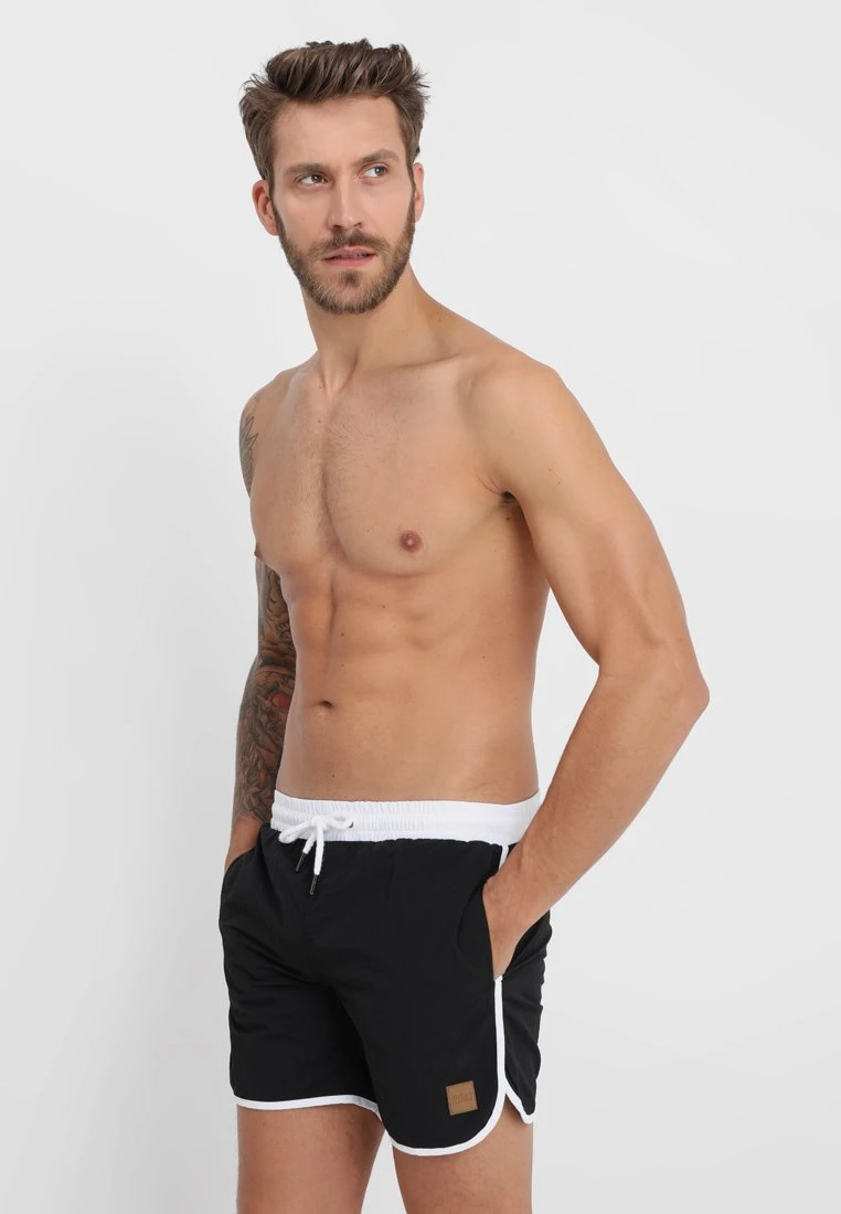 URBAN CLASSICS Retro - Zwemshorts - Black/White 3 URBAN CLASSICS Retro - Zwemshorts - Black/White