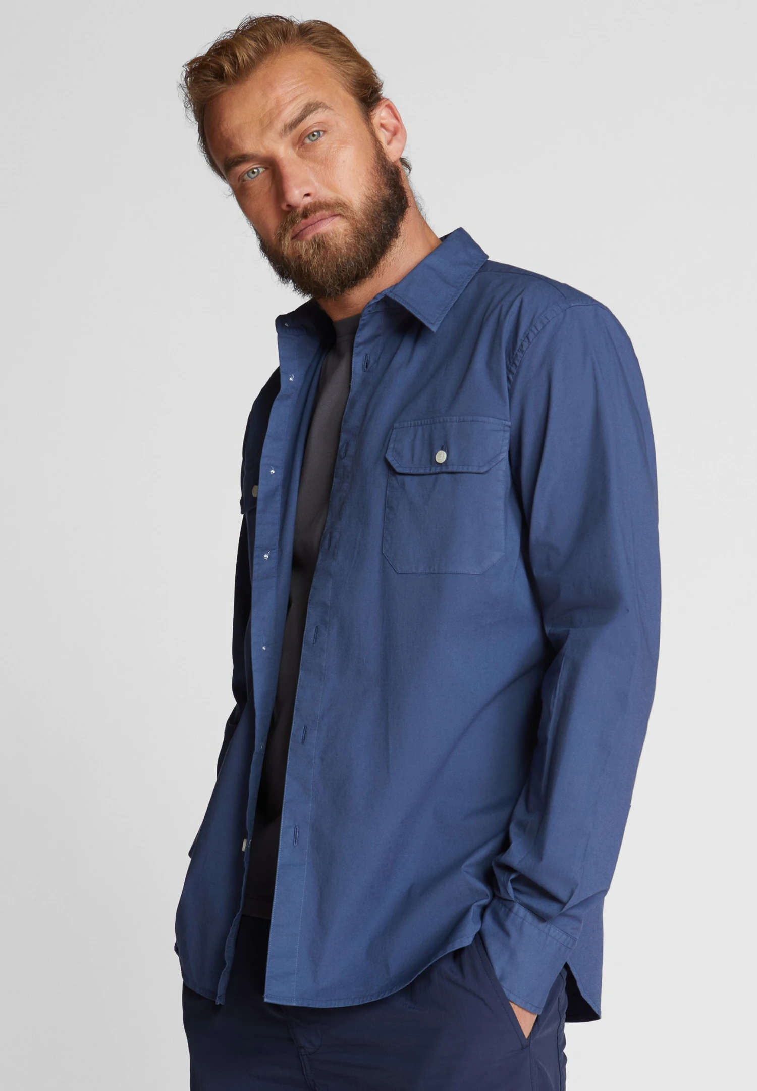 North Sails Popeline - Overhemd - Dark Denim 5 North Sails Popeline - Overhemd - Dark Denim - Afbeelding 3