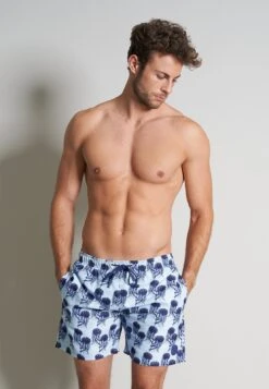 Zwemshorts - Blau Mittel Allover