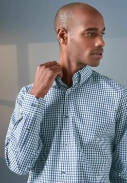 Next Regular- Overhemd - Navy Blue White Gingham -Jack and Jones Verkoopwinkel d8cd2bfe11534d33b39942be55674539