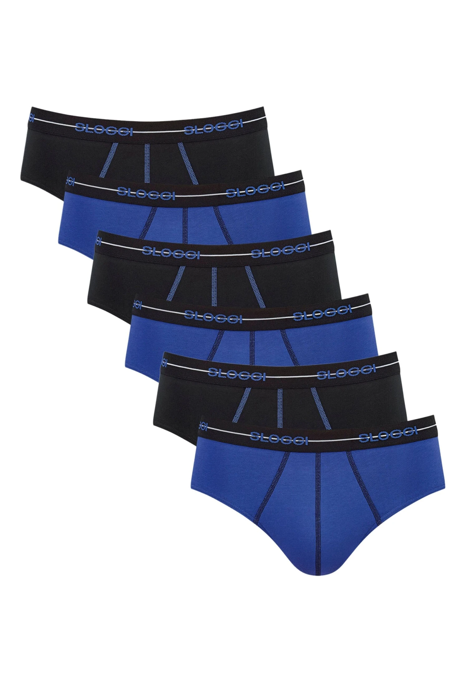 Sloggi 6 Pack Start - Slip - Hellblau Dunkelblau 7 Sloggi 6 Pack Start - Slip - Hellblau Dunkelblau - Afbeelding 5