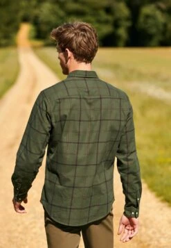 Next Check Long Sleeve Standard - Overhemd - Khaki -Jack and Jones Verkoopwinkel d9041136d76444669dfe14c420882b93