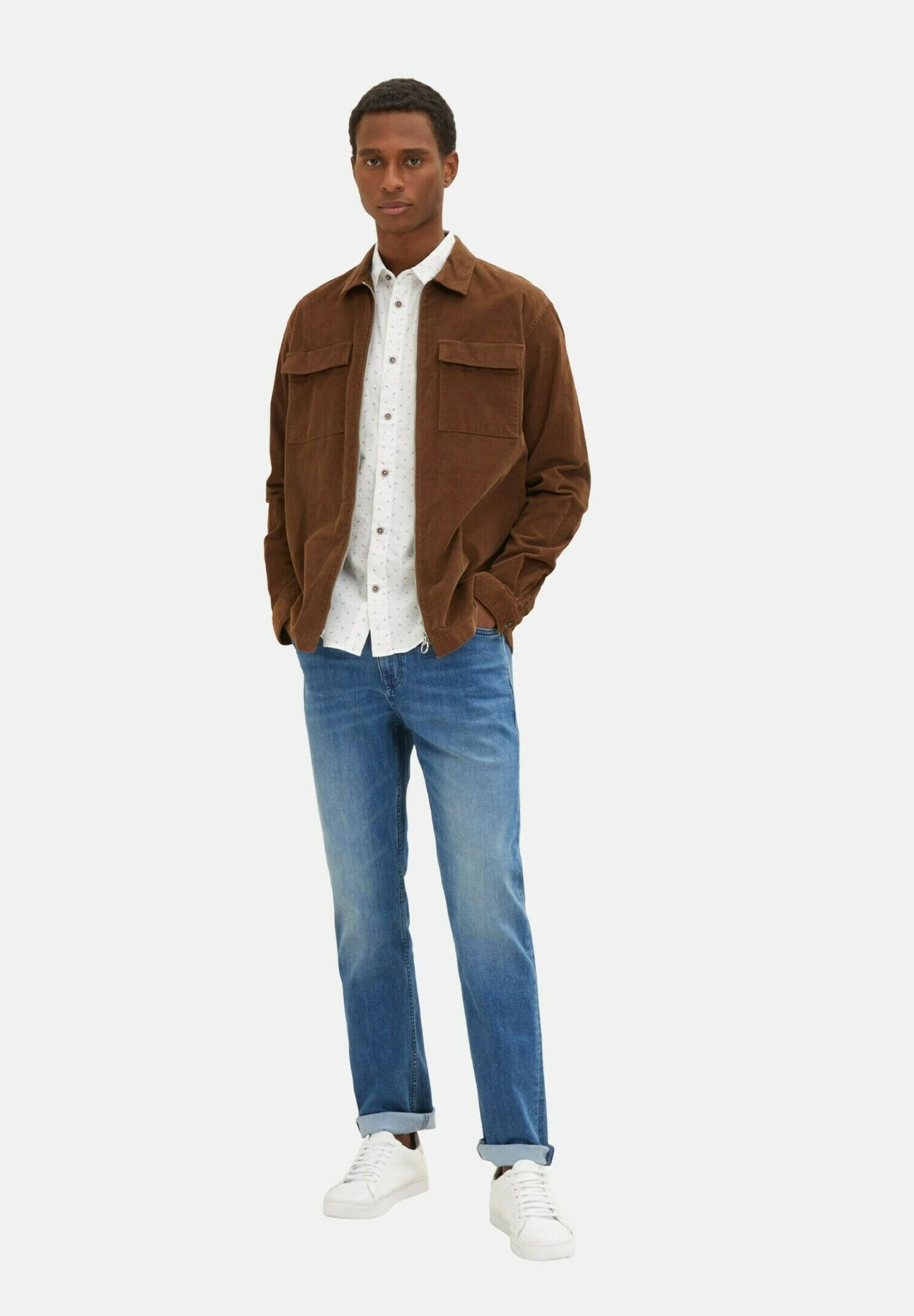 Tom Tailor Josh Coolmaxa - Straight Leg Jeans - Used Mid Stone Blue Denim 4 Tom Tailor Josh Coolmaxa - Straight Leg Jeans - Used Mid Stone Blue Denim - Afbeelding 2