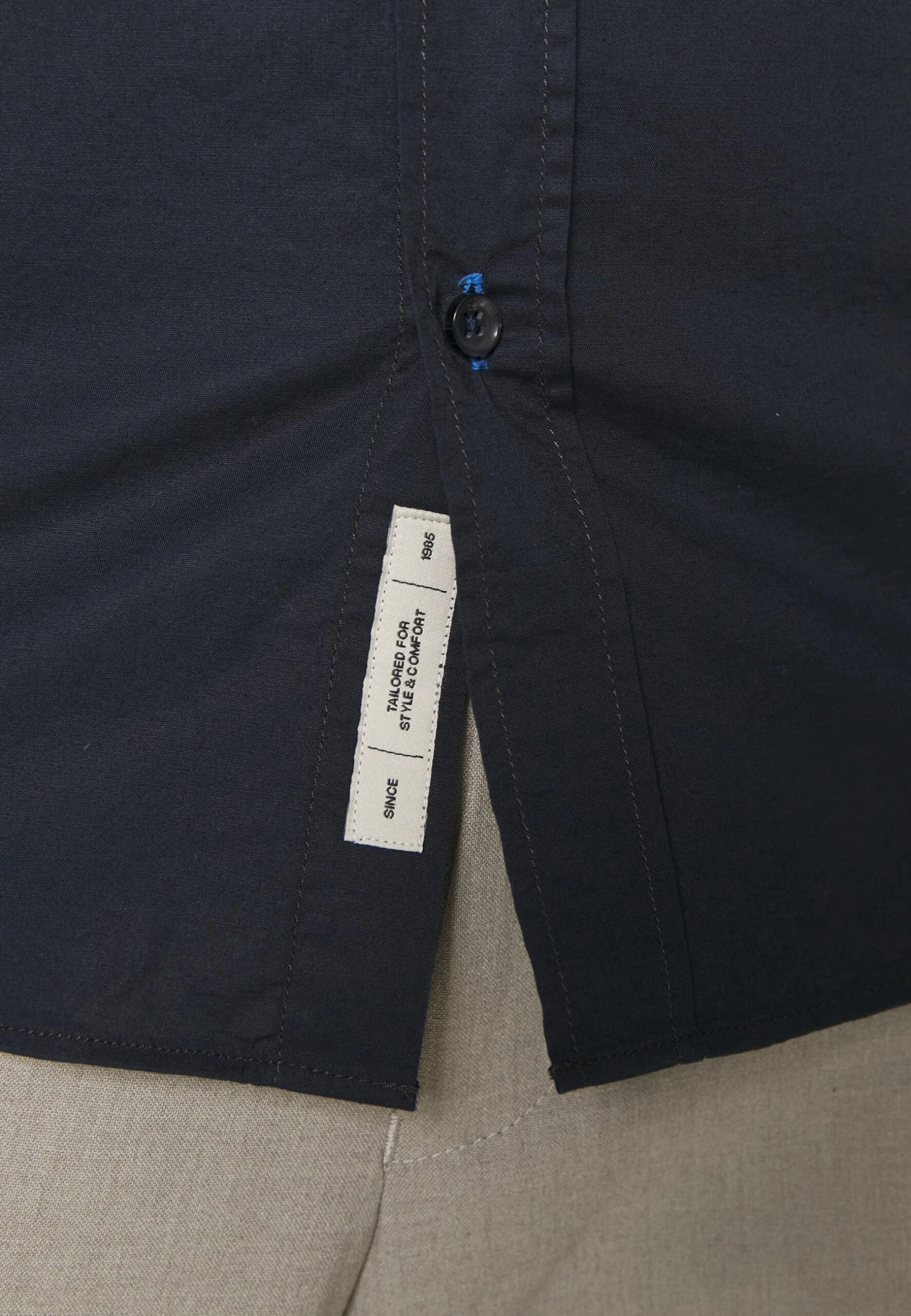 Scotch & Soda Essential Solid- Zakelijk Overhemd - Night 8 Scotch & Soda Essential Solid- Zakelijk Overhemd - Night - Afbeelding 6