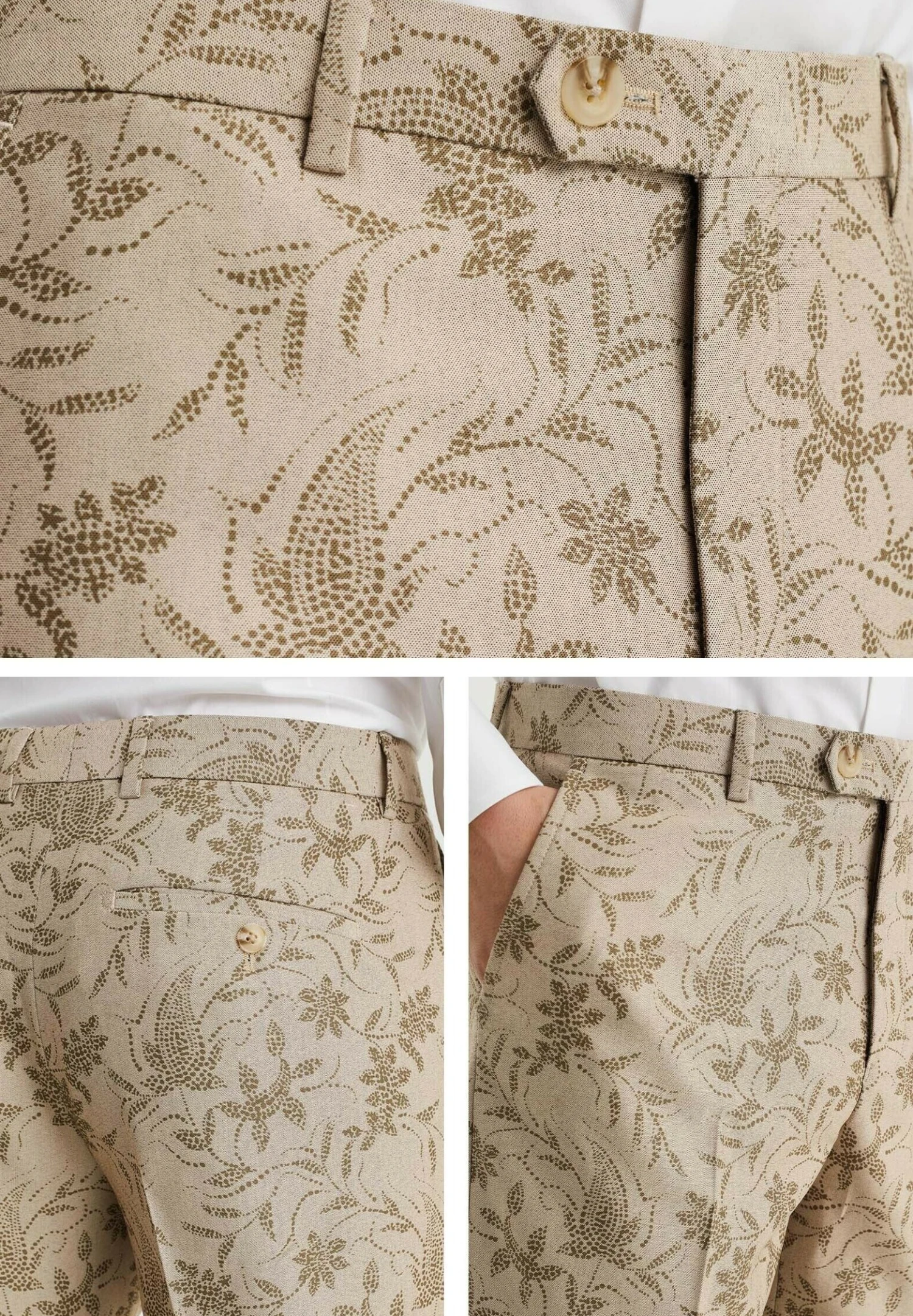 WE FASHION Met Dessin - Broek - Beige 6 WE FASHION Met Dessin - Broek - Beige - Afbeelding 4