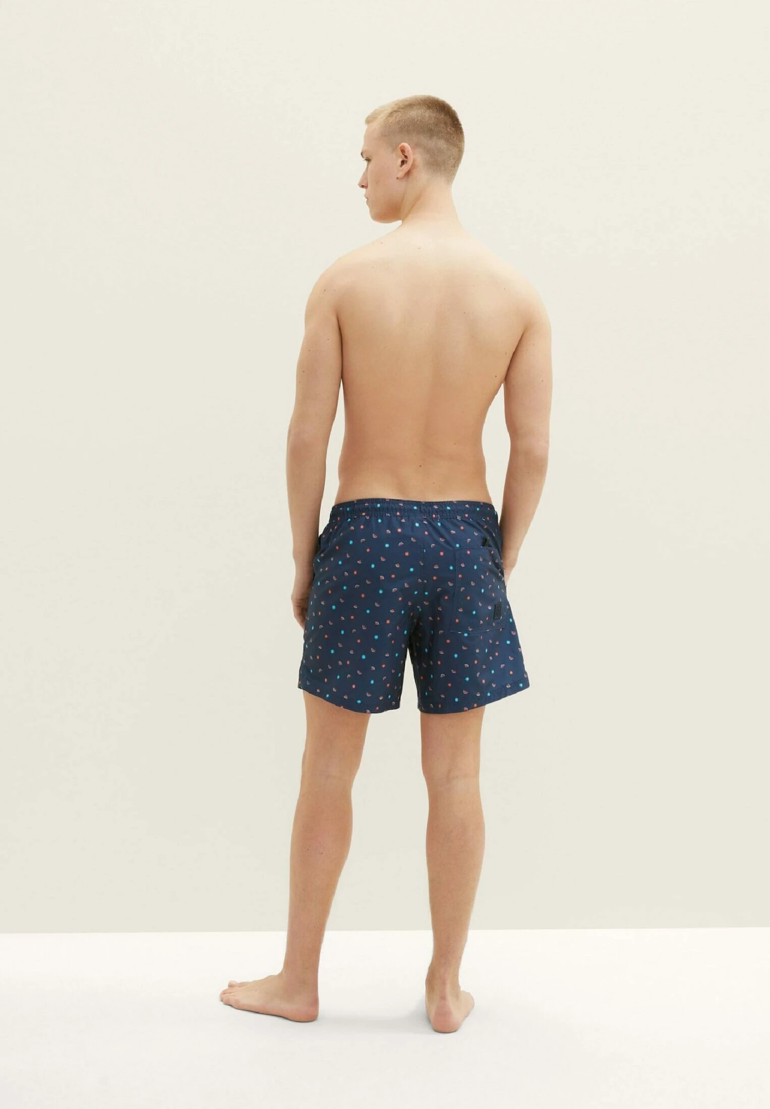 TOM TAILOR Denim Mit Allover-Print - Zwemshorts - Navy Melon Sun Print 5 TOM TAILOR Denim Mit Allover-Print - Zwemshorts - Navy Melon Sun Print - Afbeelding 3